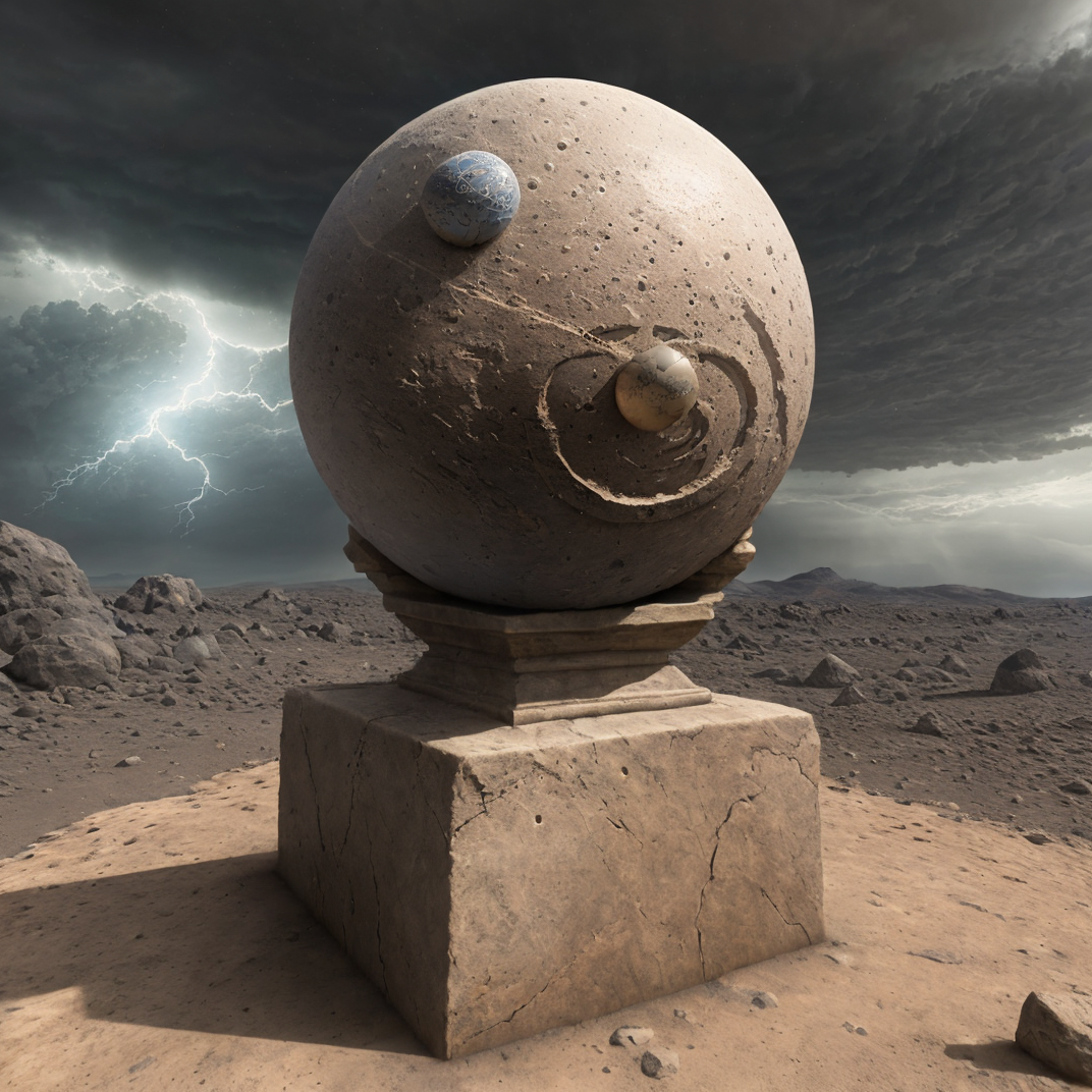 63500-3122480812-sculpture of(sphere on pedestal_1.2) with engraved ornamental  (ancient mystical alchemic runes_1.1), pbr texture dark cracked s.png